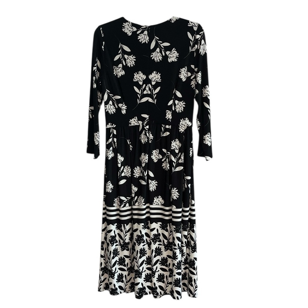 Eliza J Floral Print Fit & Flare Jersey Dress Size 10 NWT - Picture 4 of 11